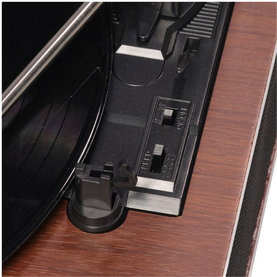 Lecteur de disques Denver - Haut-parleurs intégrés - Rétro - Arrêt automatique - Bluetooth - VPB262 - noir