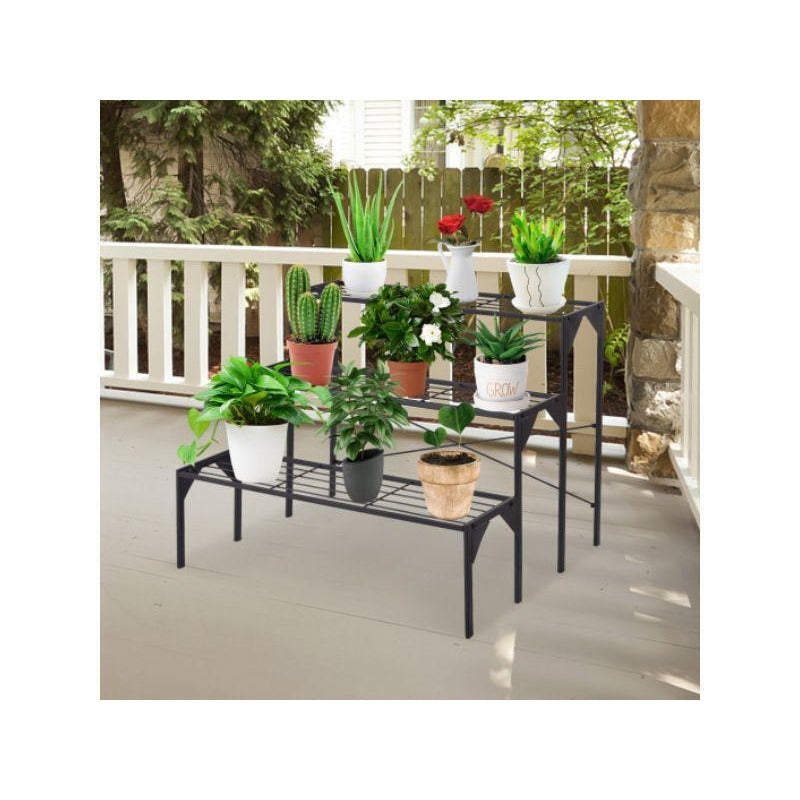 Coast GT3933 3-Tier Outdoor Metal Heavy Duty Modern for multiple plants Display Stand Rack
