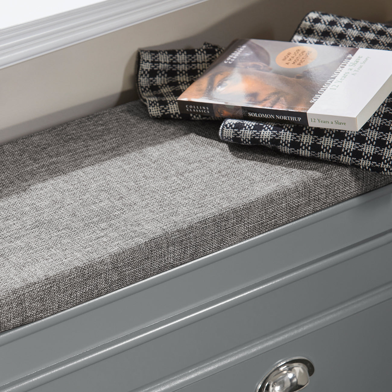 SoBuy FSR82-K-HG Meuble à chaussures avec siège - 75 x 24 x 51 cm - Gris