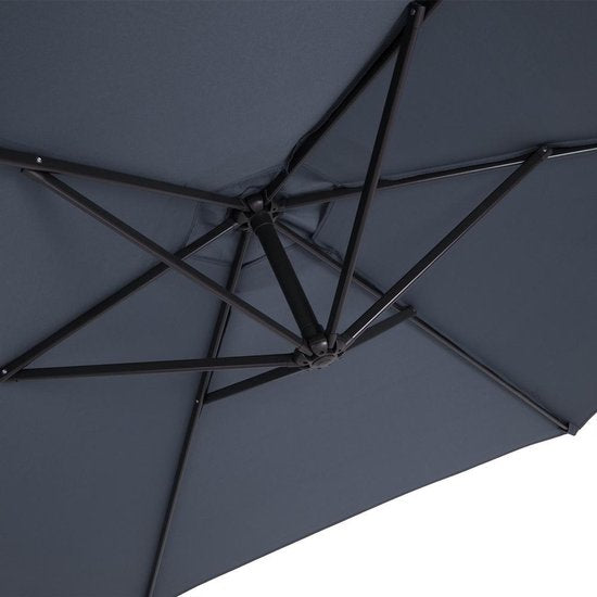 Parasol suspendu Kingsleeve - Ø 300 cm, protection UV 80+ - Anthracite