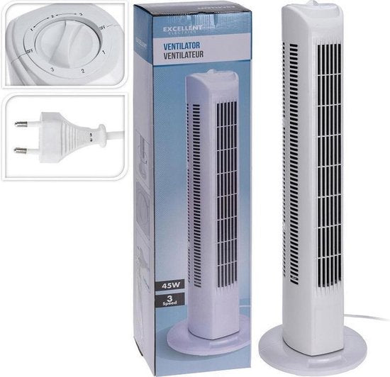 Ventilateur colonne MaxxHome - BLANC