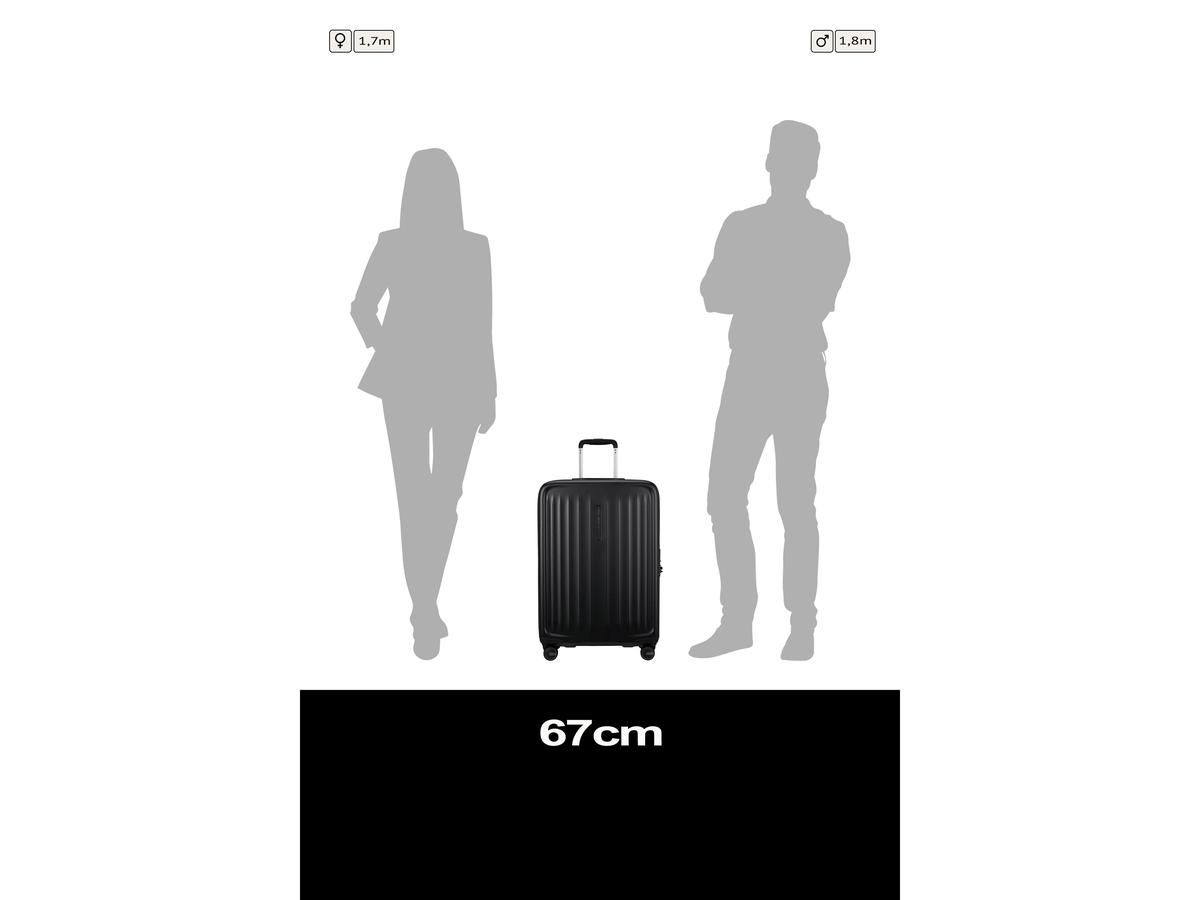 Samsonite Fyrm Spinner - Valise extensible - dimensions 67 x 24 cm - Steel Blue