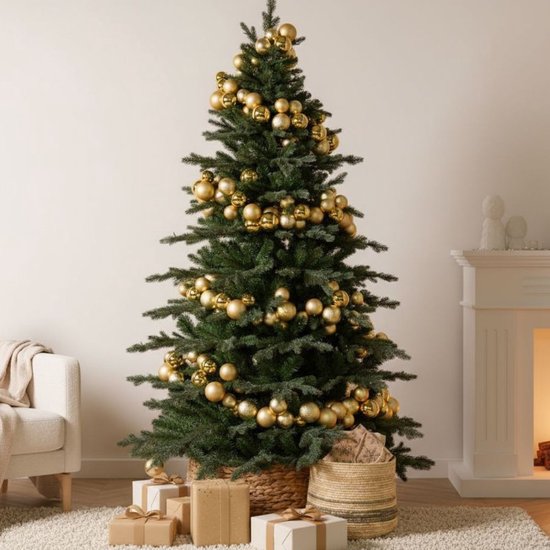 Triumph Tree Sherwood Deluxe - Sapin de Noël au volume généreux et 1 092 branches - Décoration de Noël d'intérieur - Sapin artificiel facile à monter - 155 x 112 cm - Vert