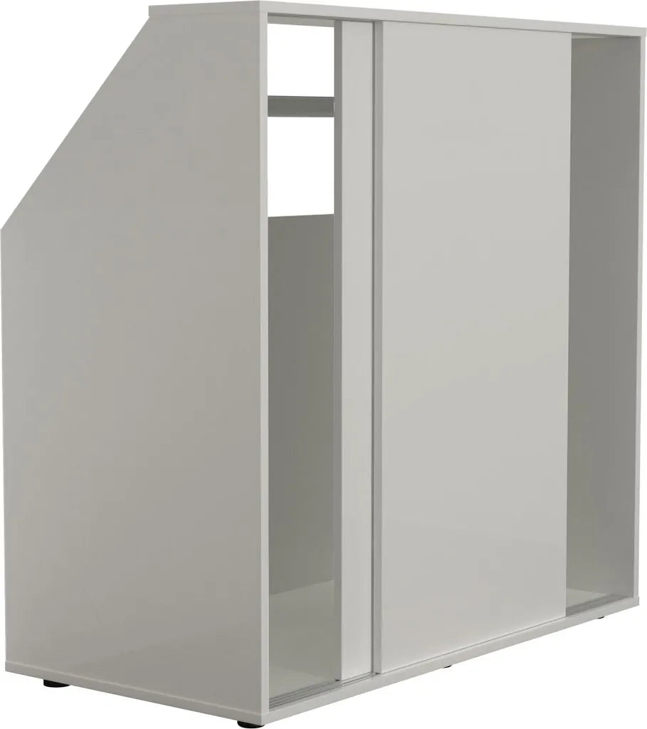 Armoire à portes coulissantes Coast avec tringle à vêtements - 100 x 50 x 100 cm - Blanc