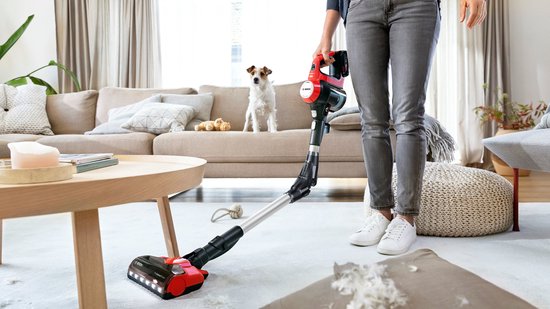 Bosch BCS711PET - Aspirateur balai - Rouge