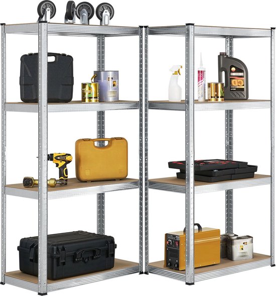 2 pièces Rayonnage pour entrepôts / Rayonnage de stockage - Easy - 160 x 80 x 40 cm