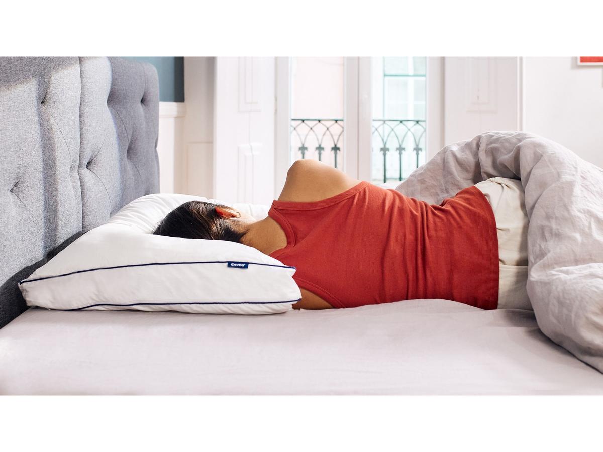 Coussin Emma « Cloud » - Technologie Cloud Touch - dimensions 80 x 80 - Blanc