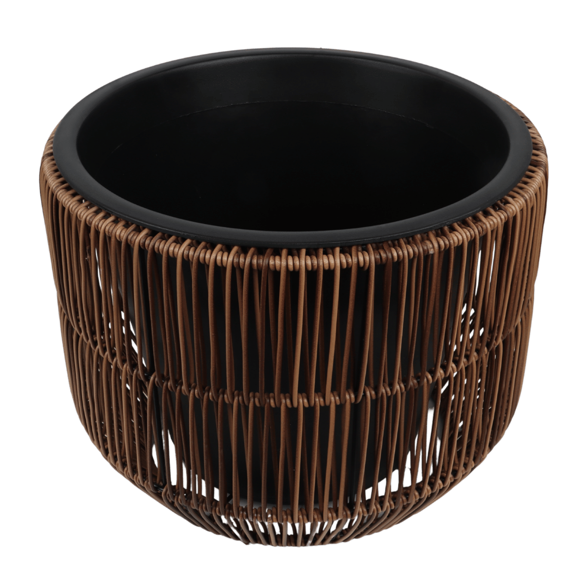 Pot rond Mica Decorations Peta - Marron foncé - 20 x 22 cm