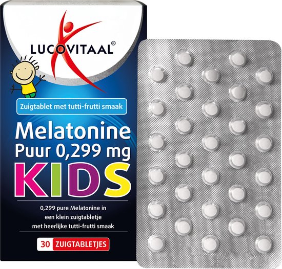 Lucovitaal Melatonin Pure Kids 0,299 milligrammes Complément alimentaire - 30 comprimés