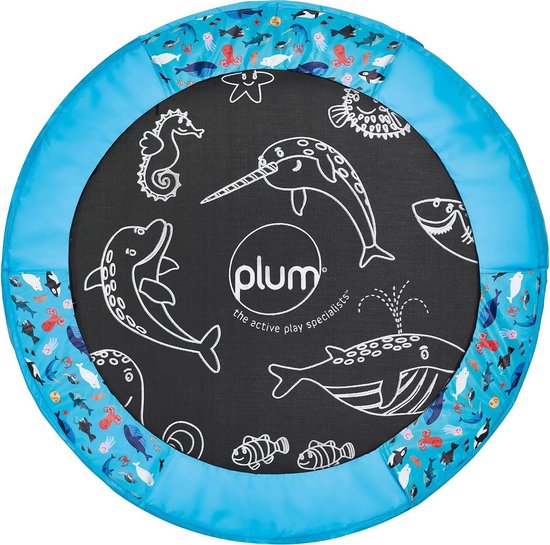 Trampoline Plum - Son et filet - 122 x 122 x 180 cm - Océan
