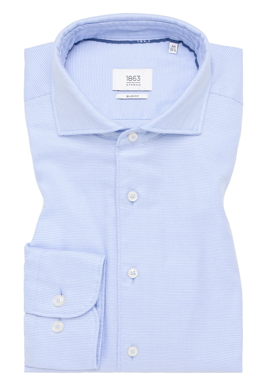 Seidensticker Group - Chemise SLIM FIT - bleu clair structuré - Taille 38