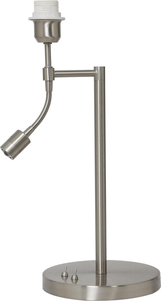 Light & Living Abat-jour CALGARY - Nickel Satiné - Avec Ledflex