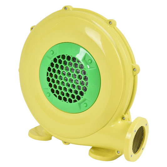 Soufflerie électrique 450 W - Ventilateur portable pour châteaux gonflables et structures gonflables - Avec poignée - 220-240V - Jaune