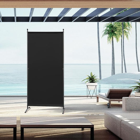 Angel Living Screens - 1 pièce - Séparation de pièces - Pliable - Noir - 80 x 180cm