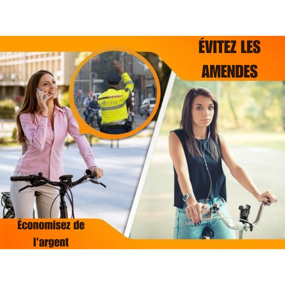 Support de téléphone pour vélo Hillar - Vélo - Moto - Scooter - Noir