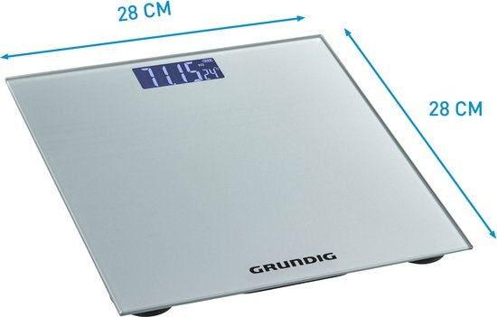 Balance - Grundig - Pèse-personne numérique - De 2 kg à 180 kg - Gris
