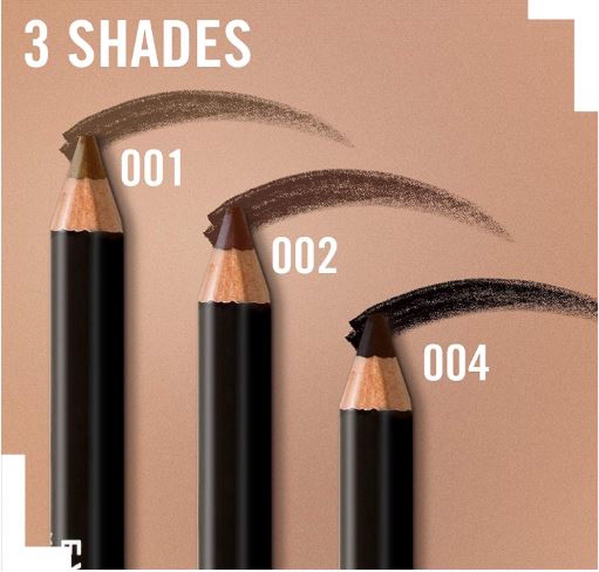 Crayon à sourcils Rimmel London Professional - 001 Dark Brown - 1 g - Avec peigne - Résistant aux frottements