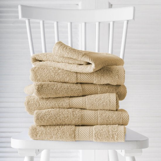 Lingettes d'invité De Witte Lietaer Helene Sand 30 x 50 cm - 6 pièces - Coton