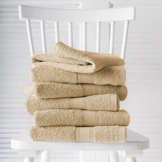 Lingettes d'invité De Witte Lietaer Helene Sand 30 x 50 cm - 6 pièces - Coton