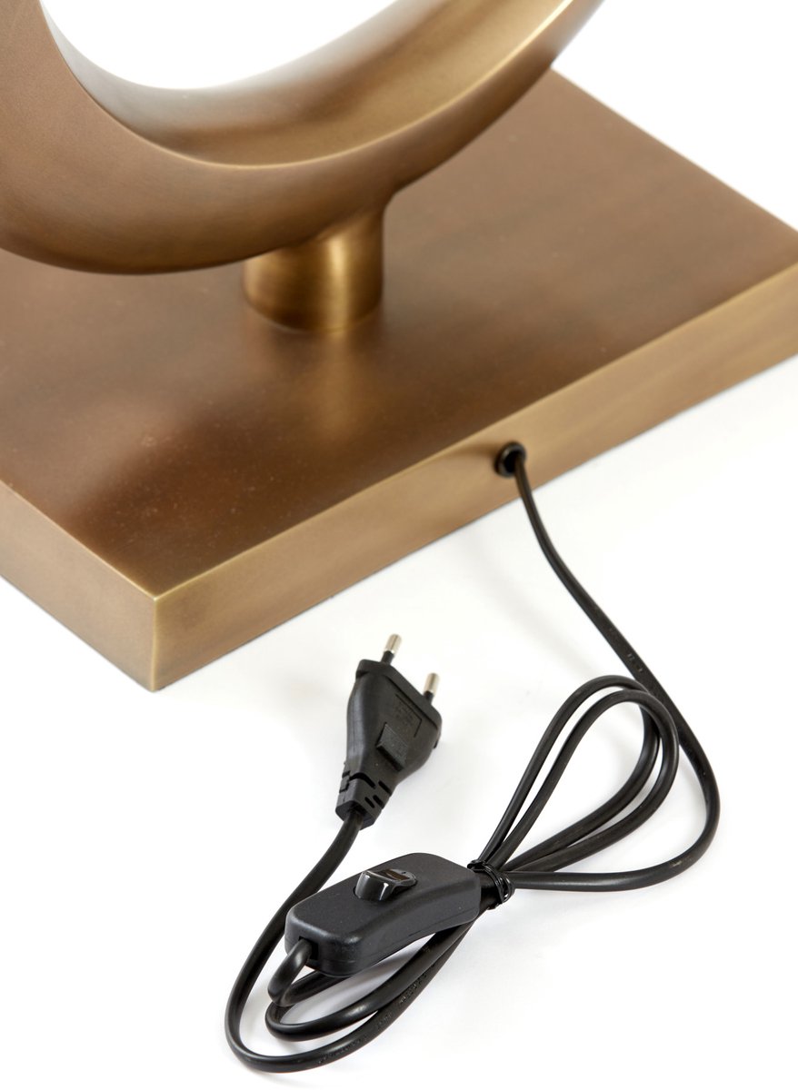 Light & Living Lampe à poser Lune 50cm de haut - Bronze antique
