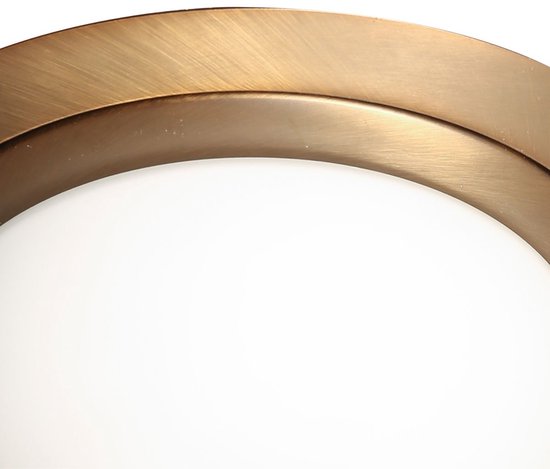 Plafonnier Steinhauer Ikaro 1365BR bronze Ø 24 cm - intensité réglable en 4 niveaux, adapté à un usage intérieur, en métal et verre de haute qualité