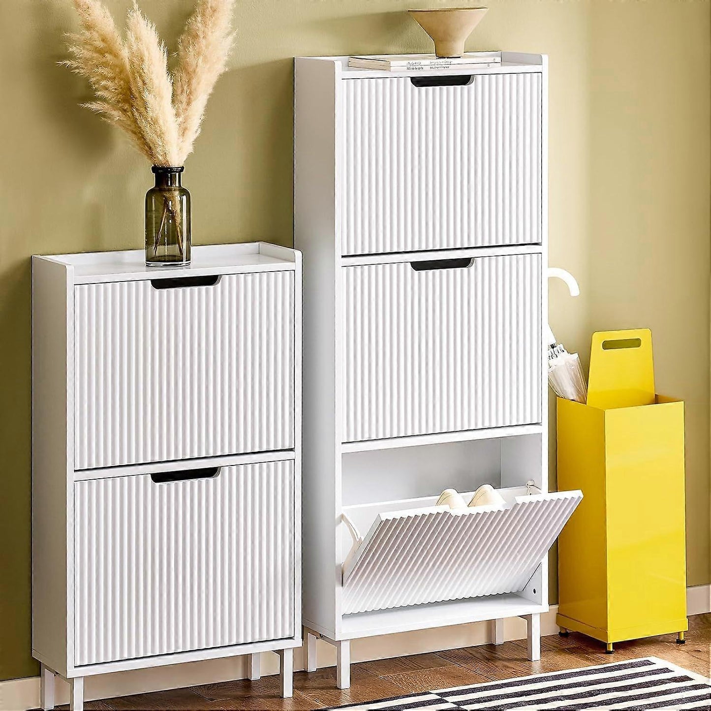 SoBuy - Rangement pour chaussures Rangement pour chaussures - Blanc - L50 x P19 x H130 cm