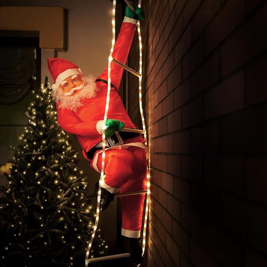 Monzana LED Santa 240cm - Intérieur/Extérieur - Télécommande incluse
