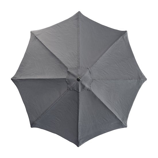 Parasol à mât Tristar - 300 cm, rond - Jardin et balcon - Inclinable - Housse de protection incluse - PA-7903 - Gris foncé