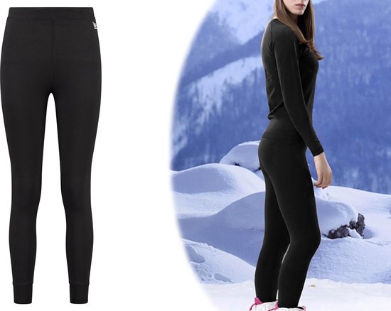 Sous-vêtements thermiques pour dames - Leggings thermiques pour dames - Noir - S - Vêtements thermiques pour dames - Pantalons thermiques pour dames - Leggings thermiques - Pantalons thermiques pour dames