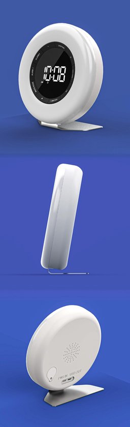 Denver Wake Up Light - Radio-réveil FM - Snooze - Réveil lumineux - Bruit blanc - CRL342