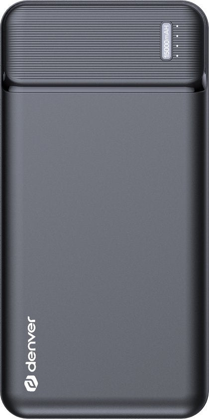 Denver Powerbank 15000 mAh avec indicateur de batterie - Chargement rapide - Micro USB - USB - Powerbank universel pour Apple iPhone / Samsung, entre autres - Noir - PQC15007