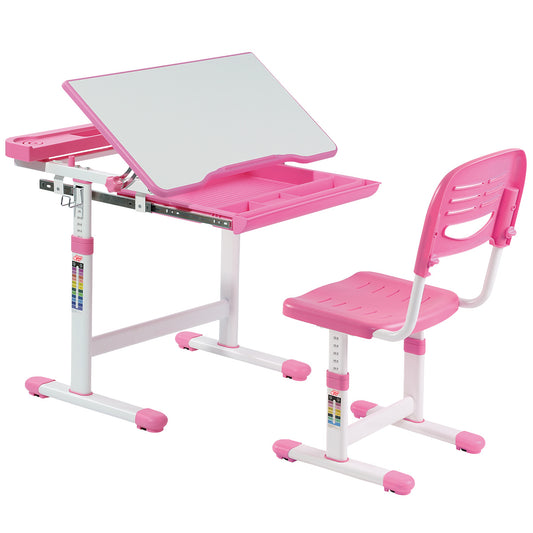 Coast Tiltable Children's Desk Youth Desk-Rosa
