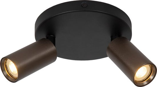 Lucide RITMO - Spot de plafond (lampe de plafond) - Ø 15 cm - 2xGU10 (MR11) - Café