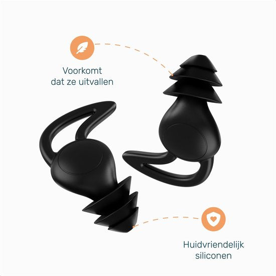 Alyze Earplugs - 2 Packs - Bouchons d'oreilles - Sommeil - Festival party plug - Loop - Plugs - Anti Snore - Ronflement - Protection auditive - Sommeil - Bouchons d'oreilles - Boîte de rangement incluse