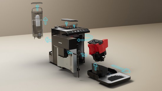 Siemens EQ500 TP511R01 - Machine à expresso entièrement automatique - Argent clair