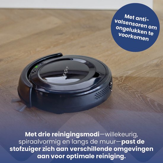 Aspirateur Robot 3 en 1 - Nexxt - incl. Station de recharge - Adaptateur et brosse inclus - 17W
