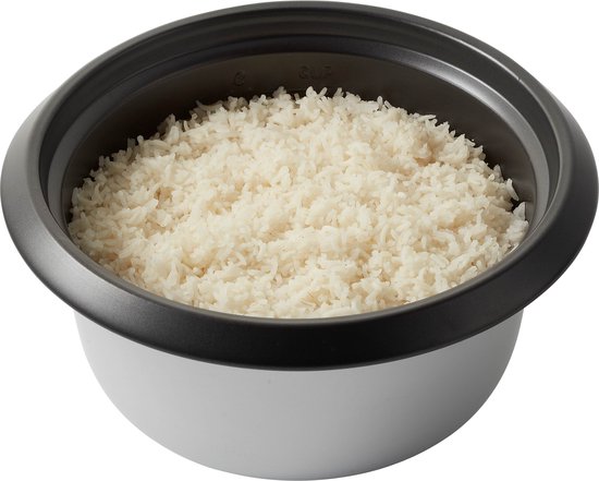 Tomado TRC1001B - Cuiseur à riz - 5 portions - Capacité 1 litre - Fonction maintien au chaud - Revêtement antiadhésif - Sans PFAS - Noir