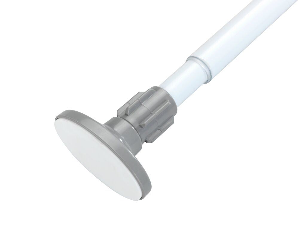WENKO Herkules, support à pinces blanc - Réglable de 47 à 80 cm - Sans perçage
