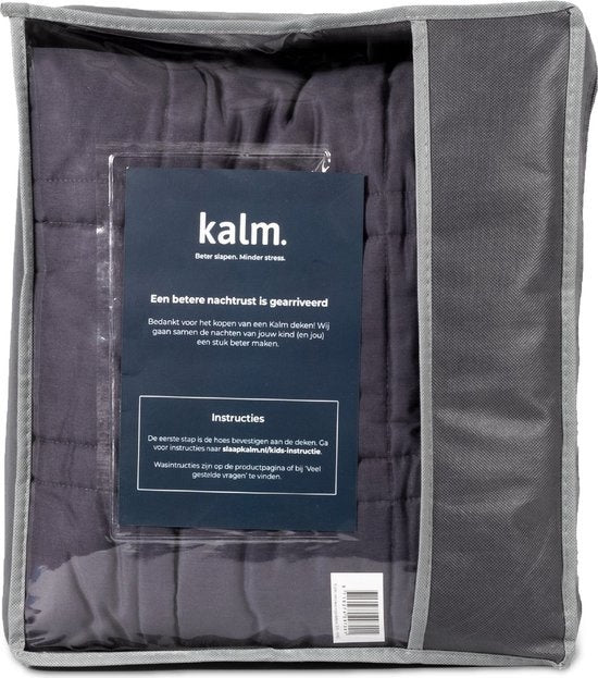 Couverture lestée Kalm 8 KG - Coton biologique - Couverture lestée - Anti stress