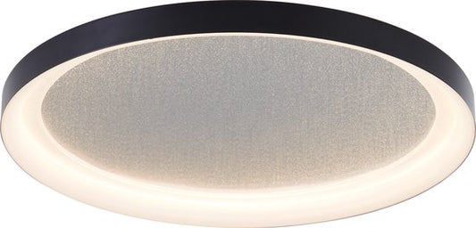 Brilliant Quito - Plafonnier - LED 30W - 42cm - Design noir - Effet pailleté - Dim à 3 niveaux