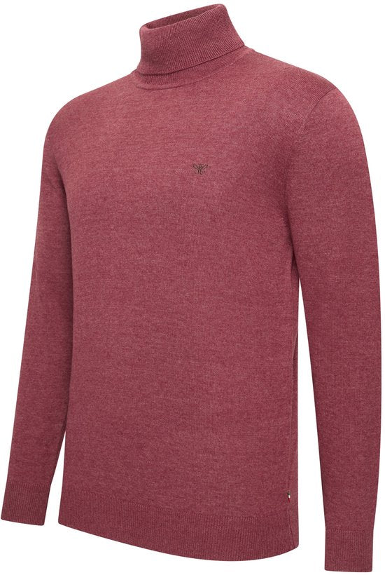 Cappuccino Italia - Pull à col roulé pour homme « Trento » - Rouge - Taille XL