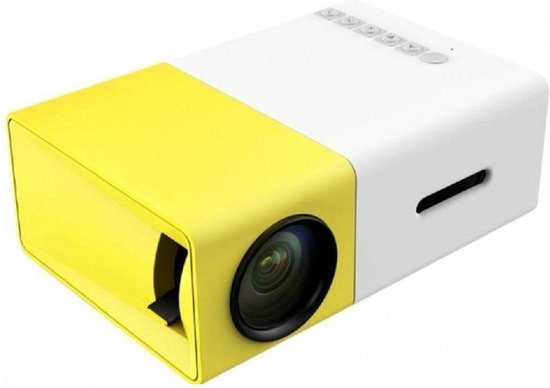 Mini Beamer - 320 x 240 - USB - HDMI - Blanc - Jaune - 50 lumens YG-300