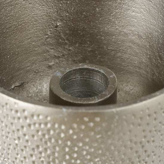 Casa Vivante Chandelier Dakar - H22 x Ø11 cm - Aluminium - Argent antique