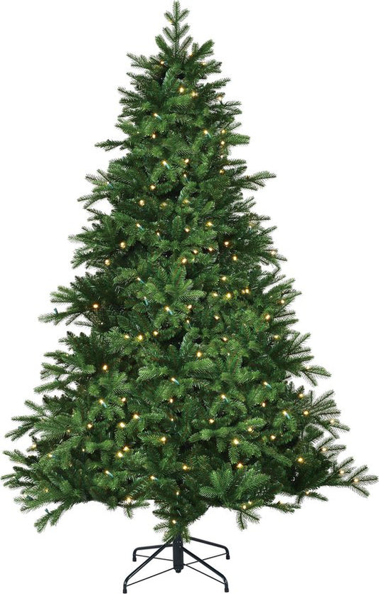 Black Box Trees Brampton Artificial Christmas Tree with LED Lights - H215 x Ø142 cm - Vert