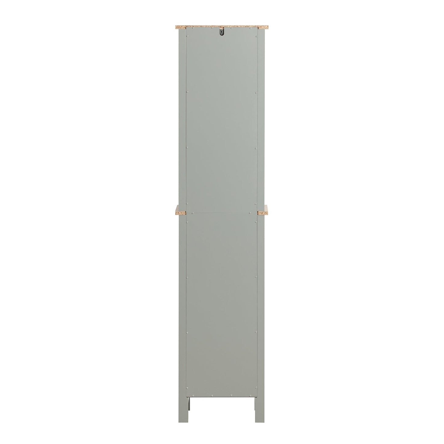 SoBuy Meuble colonne de salle de bain - 1 porte - 3 étagères - 39 x 30 x 169 cm - Gris