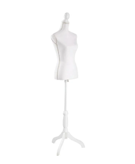 tectake® - mannequin - buste de femme - blanc - hauteur réglable - 402566