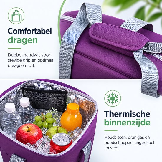 Sac isotherme Playmarket - 22,3 litres - Violet foncé