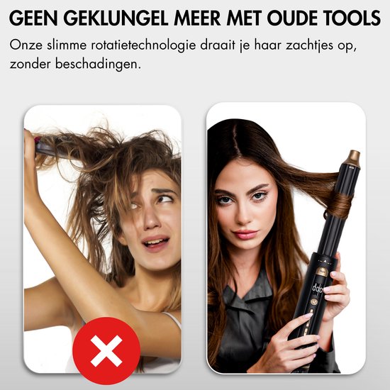 Sansbeauté® 4-in-1 Airstyler - Multistyler - Brosse sèche-cheveux cheveux courts - Boucleur de cheveux - Sèche-cheveux - Brosse chauffante - Brosse à boucler - Fer à boucler - Lisseur de cheveux - Hairwrap - Brosse de coiffage - 5 en 1 Hairstyler