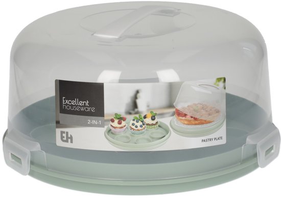 Plateau à gâteaux 2-en-1 en plastique