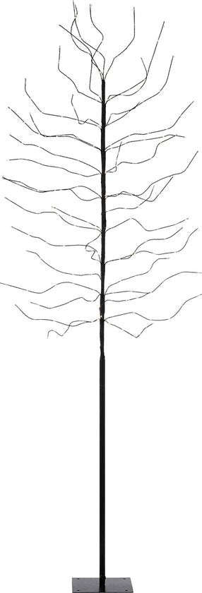 Luca Arbre à lumière avec éclairage LED blanc chaud - H200 x Ø18 cm - Noir